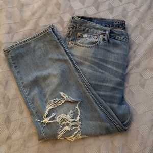 AE Destructed Cropped Jeans